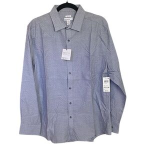 Bar lll Slim Fit Stretch Long Sleeve Grey Dress Shirt L